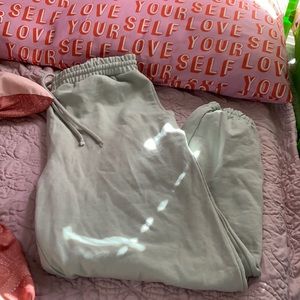 sage green sweatpants